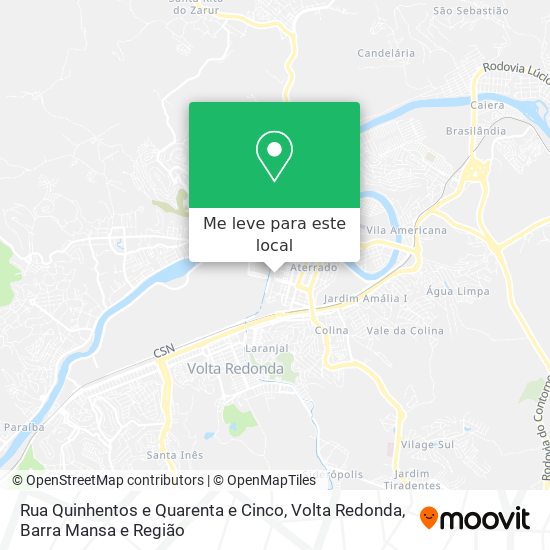 Rua Quinhentos e Quarenta e Cinco mapa