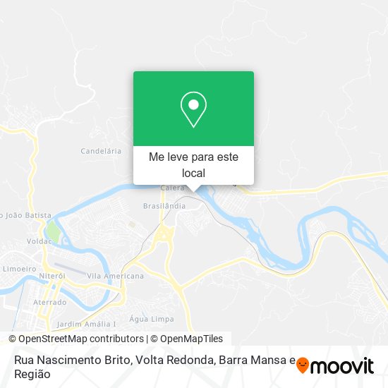 Rua Nascimento Brito mapa