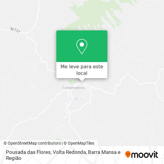 Pousada das Flores mapa