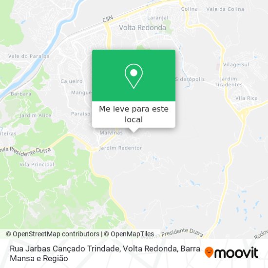 Rua Jarbas Cançado Trindade mapa