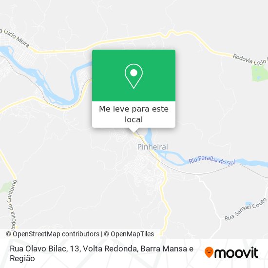 Rua Olavo Bilac, 13 mapa