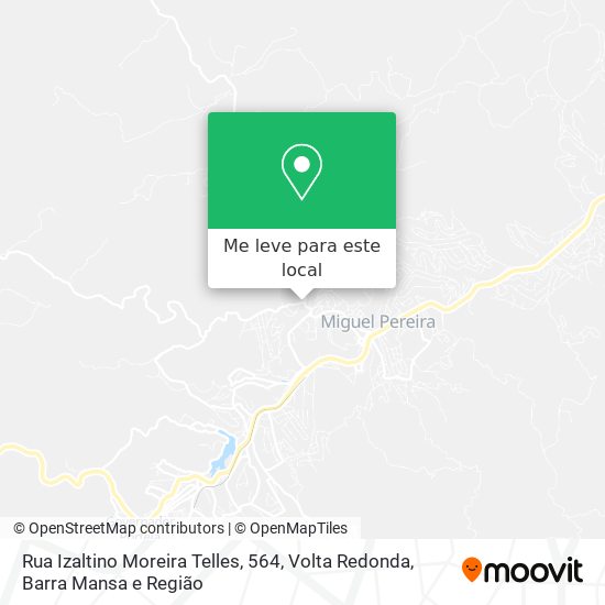 Rua Izaltino Moreira Telles, 564 mapa