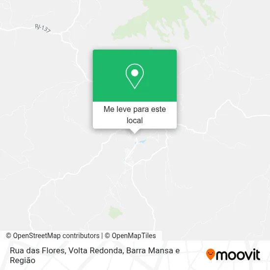 Rua das Flores mapa