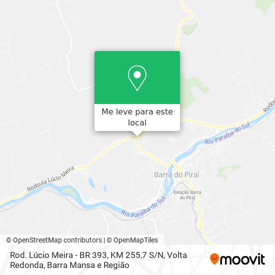 Rod. Lúcio Meira - BR 393, KM 255,7 S / N mapa