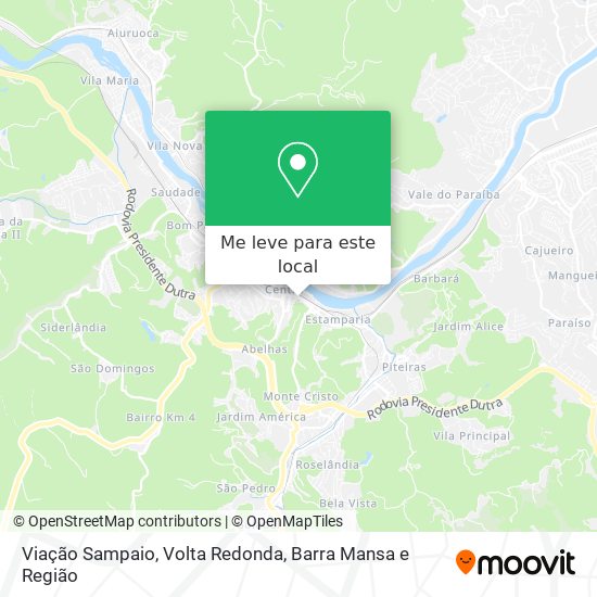 Viação Sampaio mapa