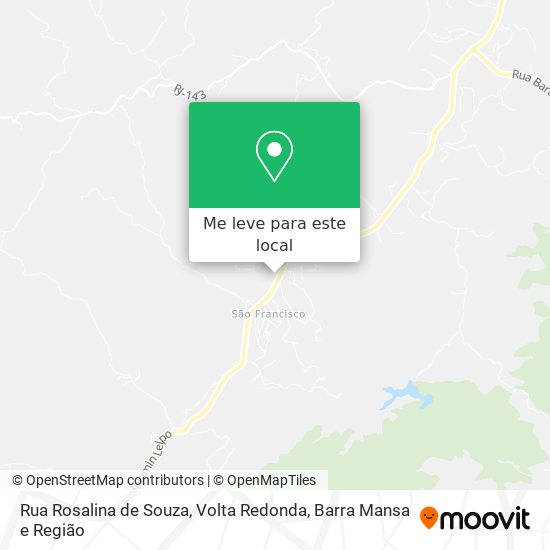 Rua Rosalina de Souza mapa