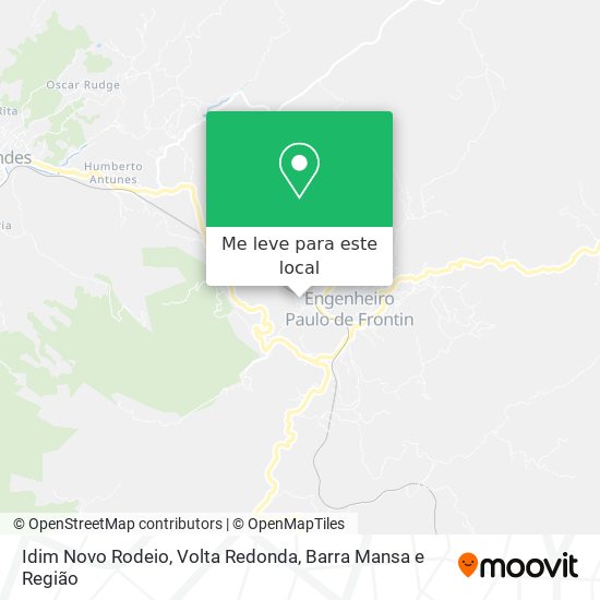 Idim Novo Rodeio mapa