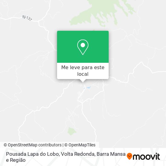 Pousada Lapa do Lobo mapa