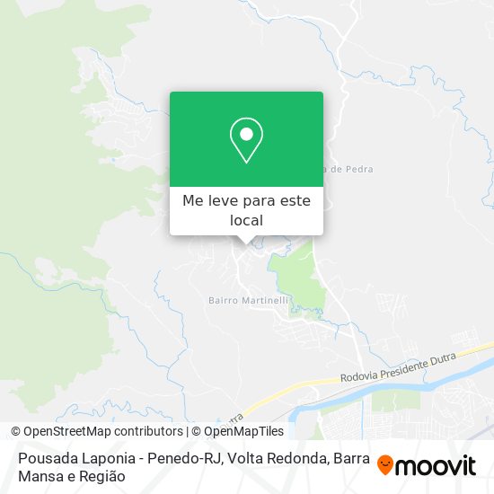 Pousada Laponia - Penedo-RJ mapa