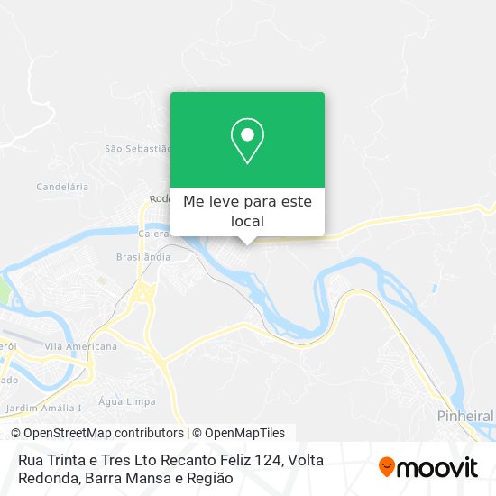 Rua Trinta e Tres Lto Recanto Feliz 124 mapa