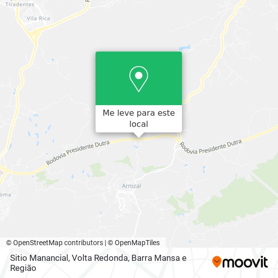 Sitio Manancial mapa