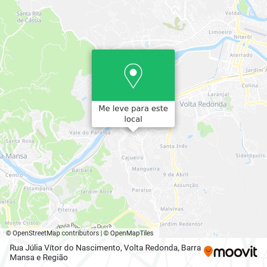 Rua Júlia Vítor do Nascimento mapa
