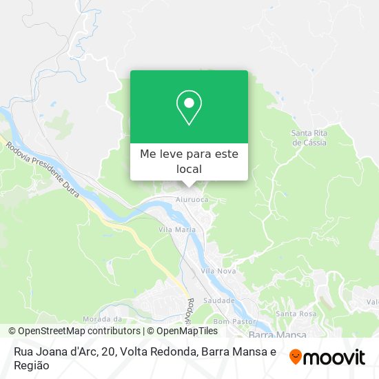 Rua Joana d'Arc, 20 mapa