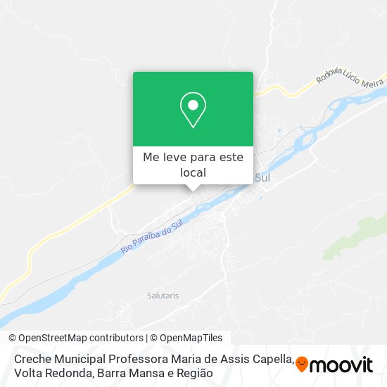 Creche Municipal Professora Maria de Assis Capella mapa
