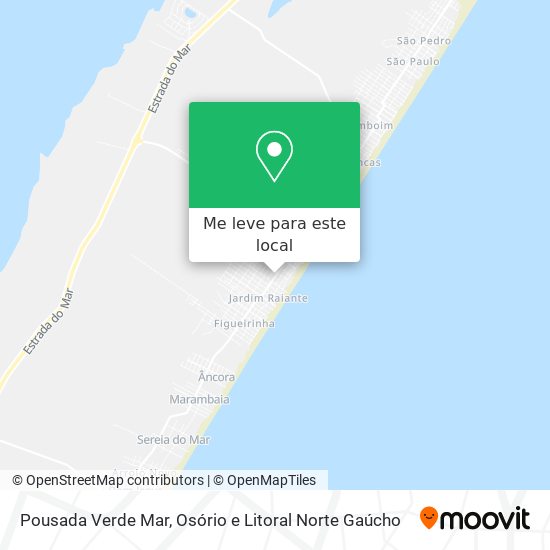 Pousada Verde Mar mapa