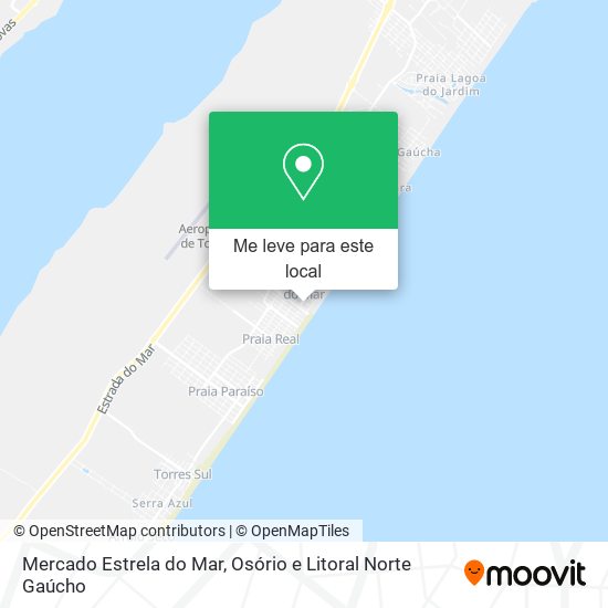 Mercado Estrela do Mar mapa