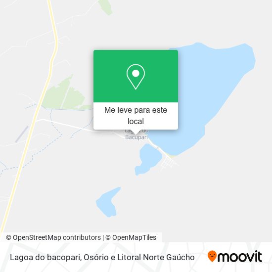 Lagoa do bacopari mapa