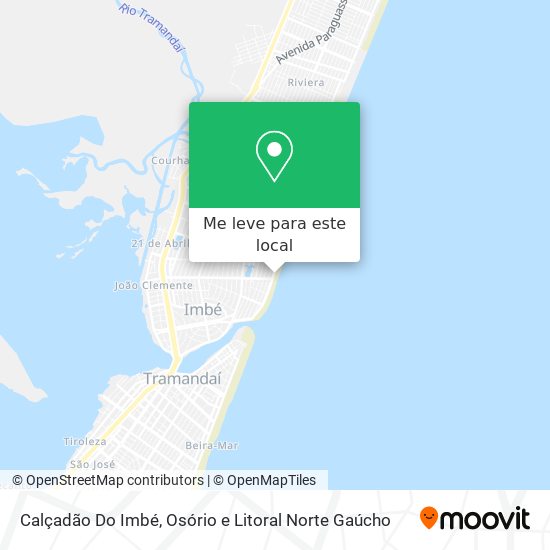 Calçadão Do Imbé mapa