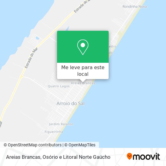 Areias Brancas mapa