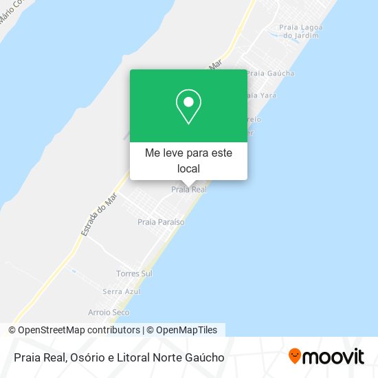 Praia Real mapa