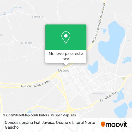 Concessionária Fiat Juvesa mapa