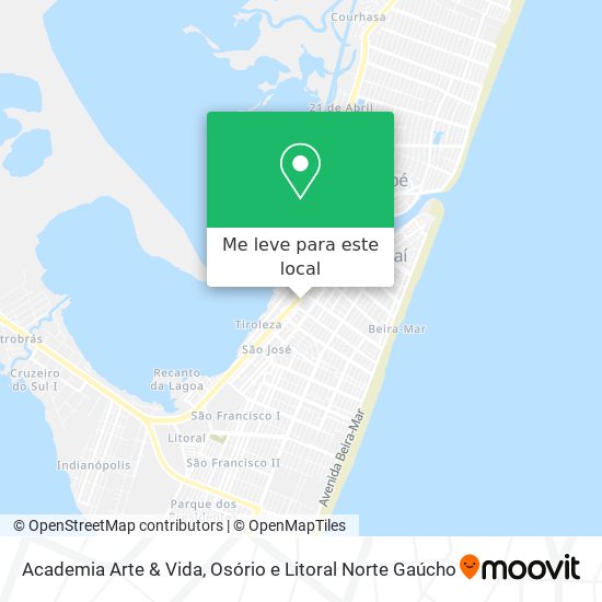 Academia Arte & Vida mapa
