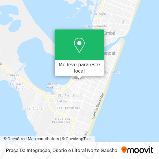 Praça Da Integração mapa