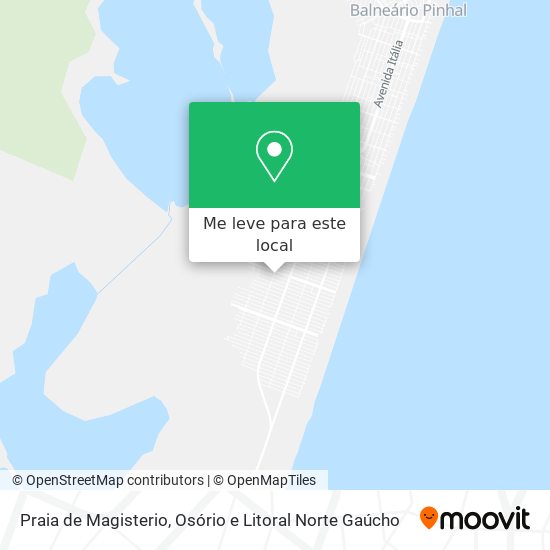 Praia de Magisterio mapa