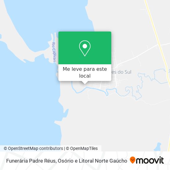 Funerária Padre Réus mapa