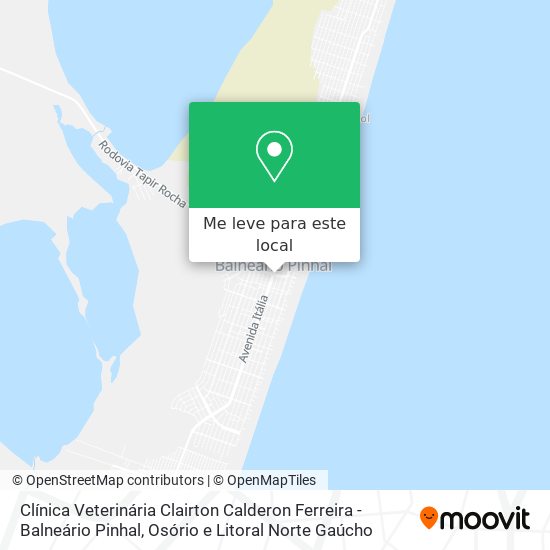 Clínica Veterinária Clairton Calderon Ferreira - Balneário Pinhal mapa