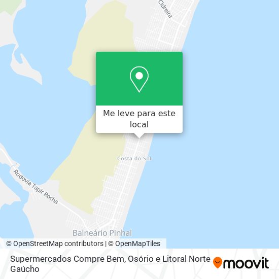 Supermercados Compre Bem mapa