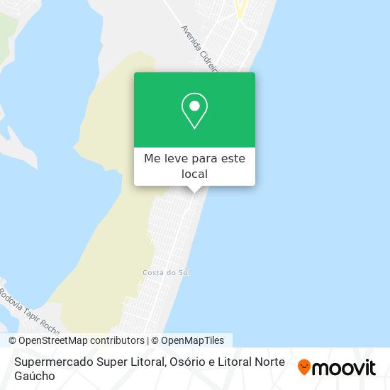 Supermercado Super Litoral mapa