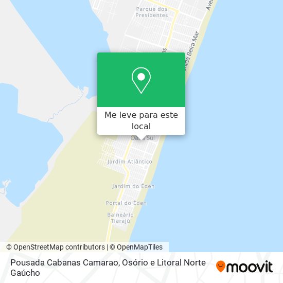 Pousada Cabanas Camarao mapa