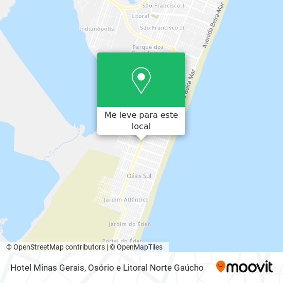 Hotel Minas Gerais mapa