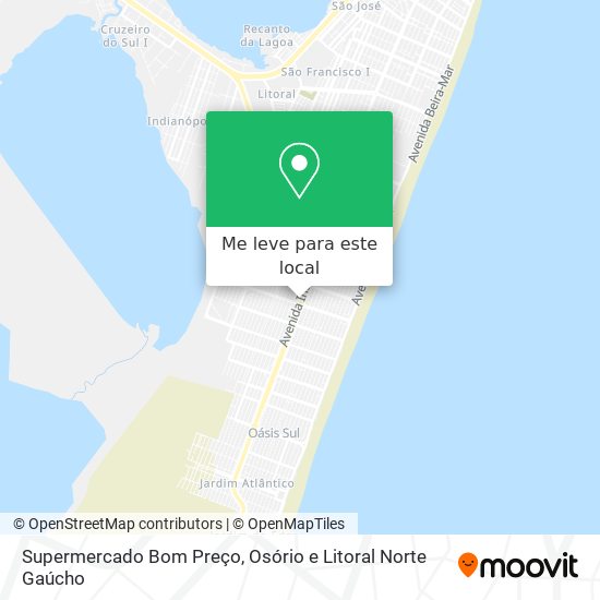 Supermercado Bom Preço mapa