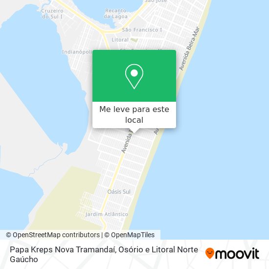 Papa Kreps Nova Tramandaí mapa