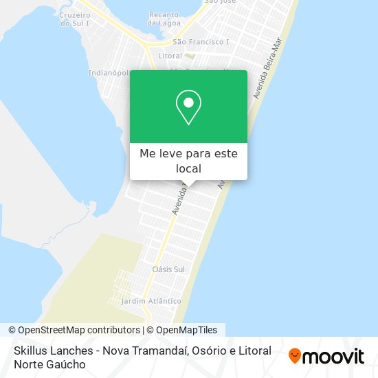 Skillus Lanches - Nova Tramandaí mapa
