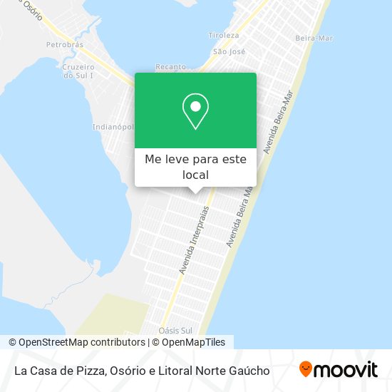La Casa de Pizza mapa