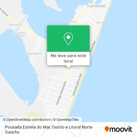 Pousada Estrela do Mar mapa
