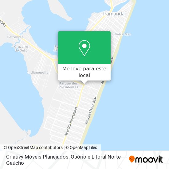 Criativy Móveis Planejados mapa