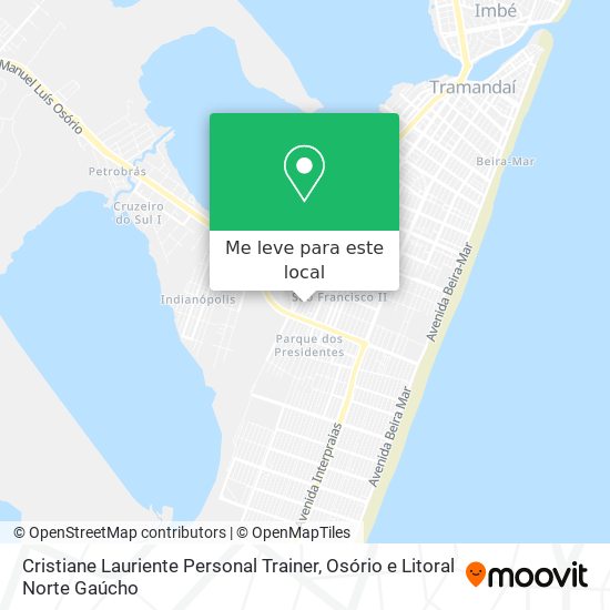 Cristiane Lauriente Personal Trainer mapa