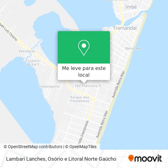 Lambari Lanches mapa