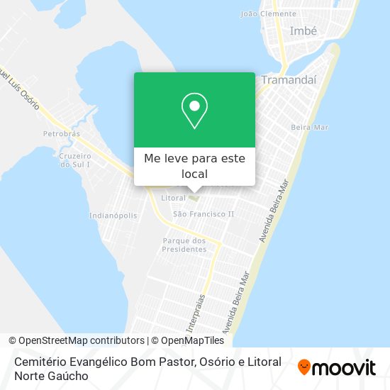 Cemitério Evangélico Bom Pastor mapa