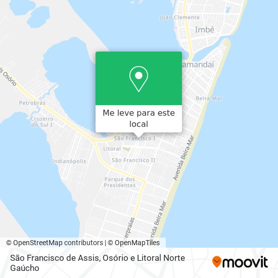 São Francisco de Assis mapa