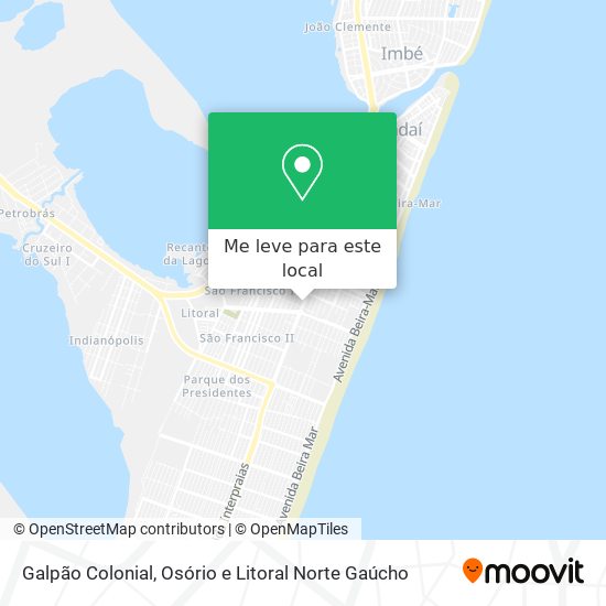Galpão Colonial mapa