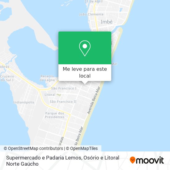 Supermercado e Padaria Lemos mapa