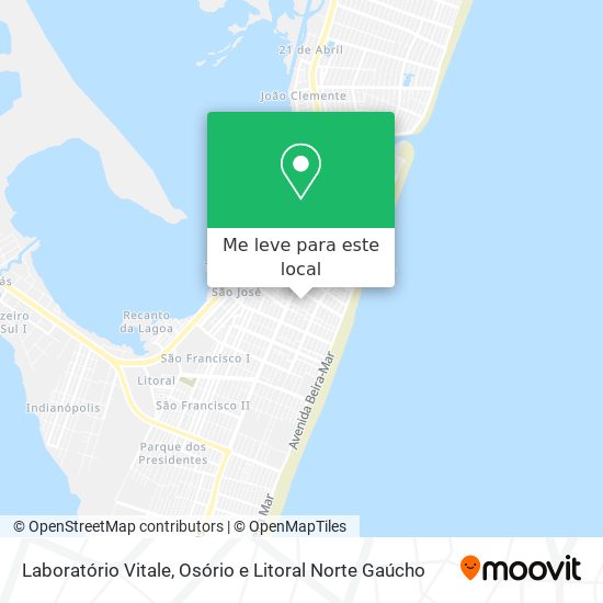 Laboratório Vitale mapa