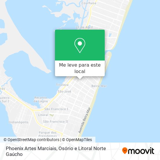 Phoenix Artes Marciais mapa