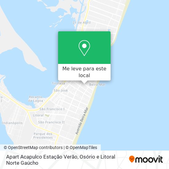 Apart Acapulco Estação Verão mapa