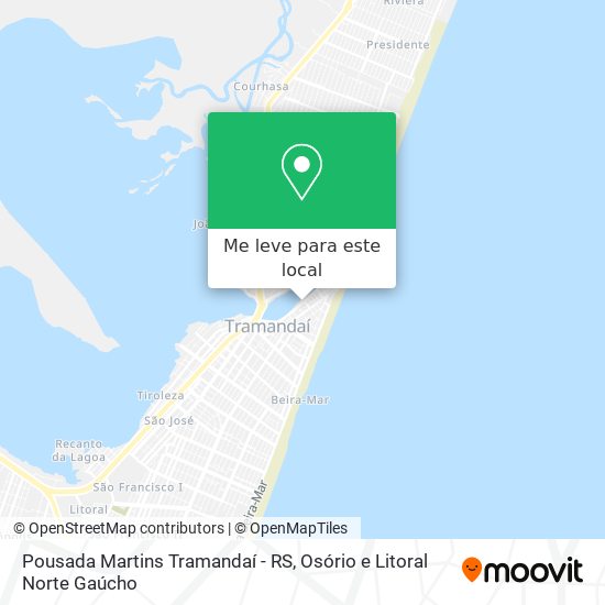 Pousada Martins Tramandaí - RS mapa